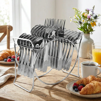 Best 24 pc stainless steel cutlery set - flatware sets | 2026 | fast shipping