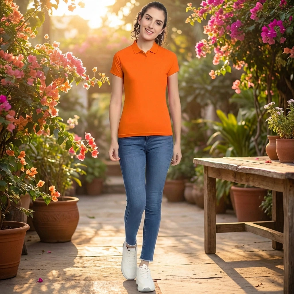 Bold Orange Polo