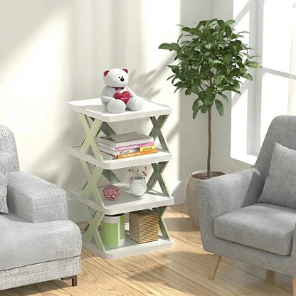 Space-Saving Corner Shoe Rack