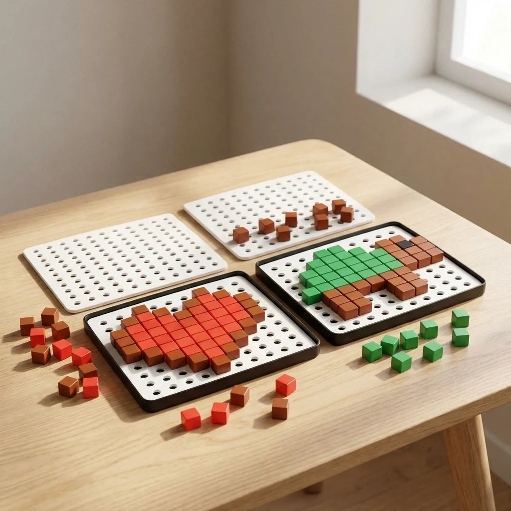 Educational Pixel Cubes Toy