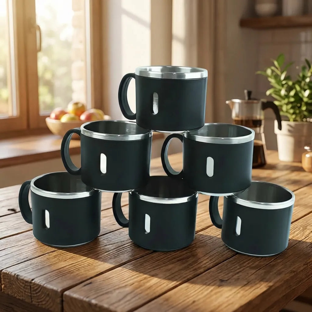 Stainless Steel Mug Set