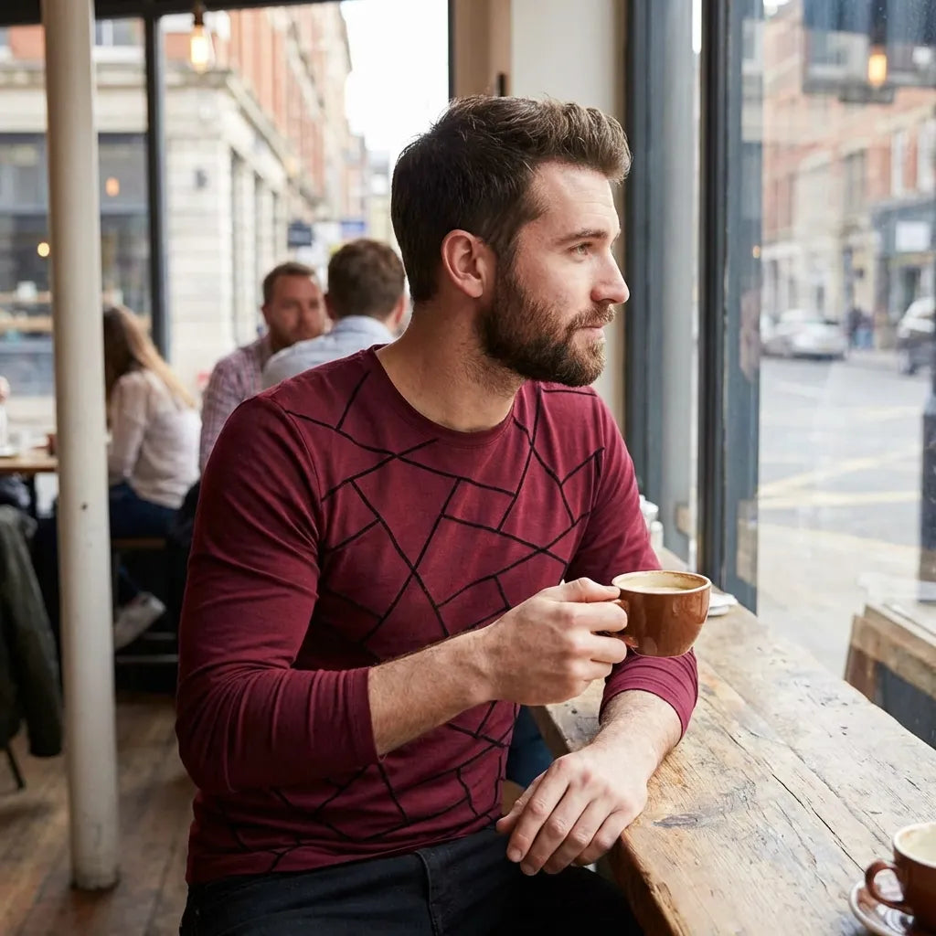 Cotton Blend Solid Full Sleeves T-Shirts
