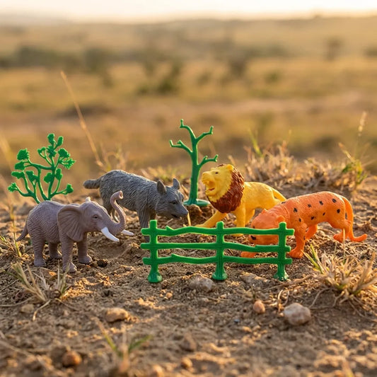Small Wild Animal Set For Kids (4 pcs)