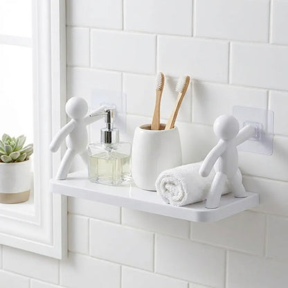 Wall Hanging Bathroom Shelf Storage Rack (Pack of 2)