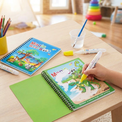 Reusable Magic Water Quick Dry Book Water Coloring Book