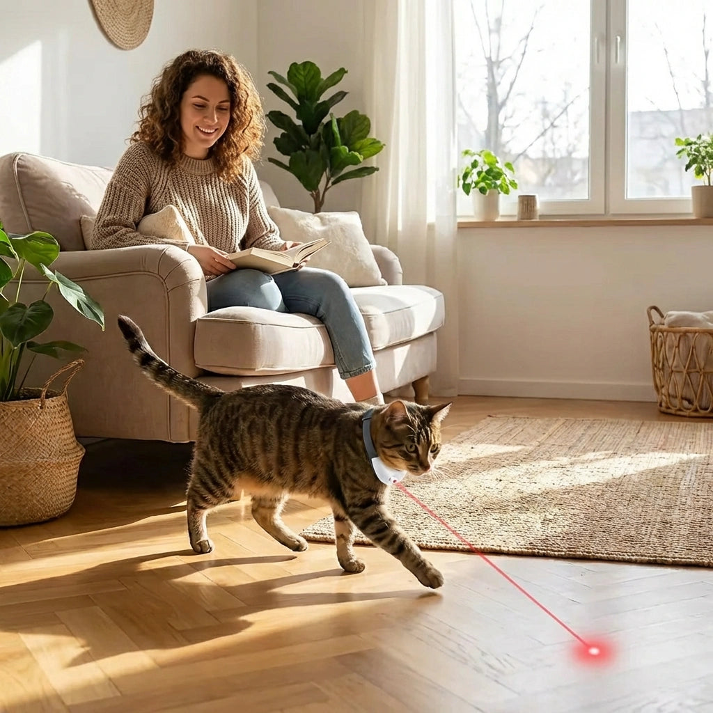 Pet Laser Collar Self Teasing Toy