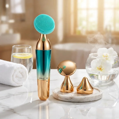 3-in-1 Massager – Spa-Like Care for Face, Eyes & Neck