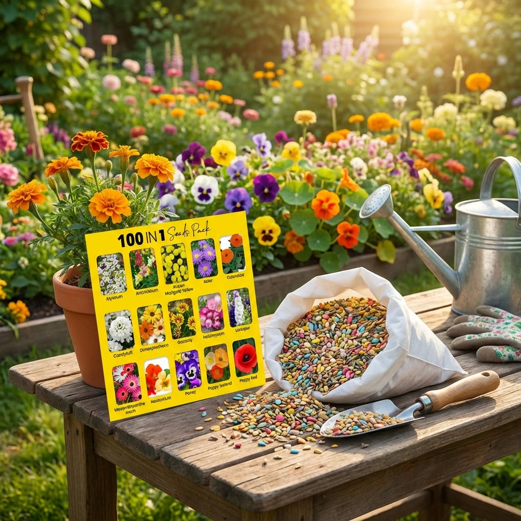 Varieties of Flower Seeds (Pack of 100)