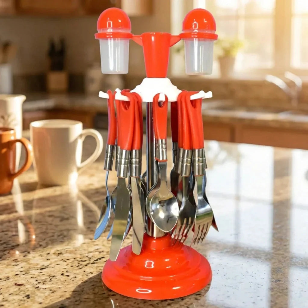 Best 26-piece luxury cutlery set with stand - flatware sets | 2026 | fast shipping
