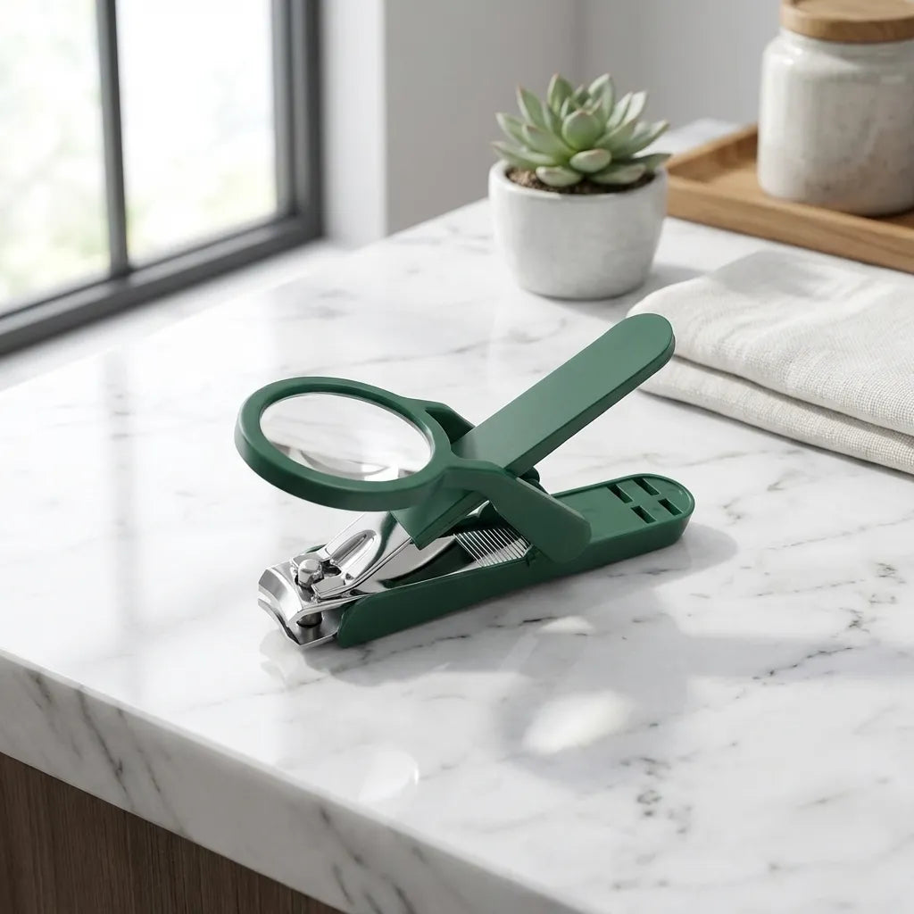 Nail Clipper with Magnifying Glass
