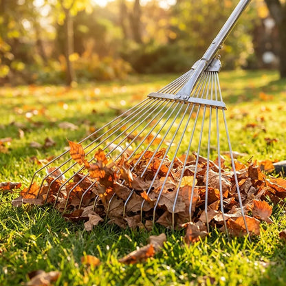 Telescopic Stainless Steel Garden Rake