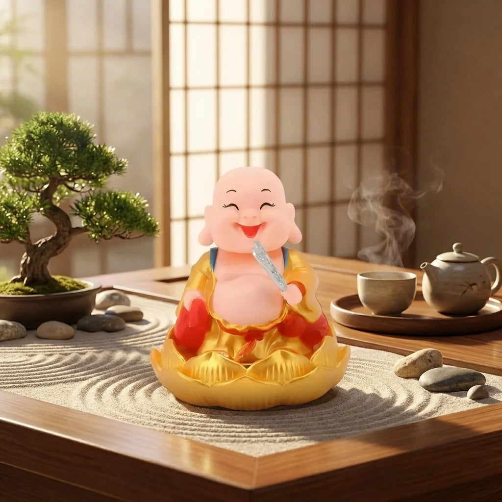 Solar Moving Buddha Ornament