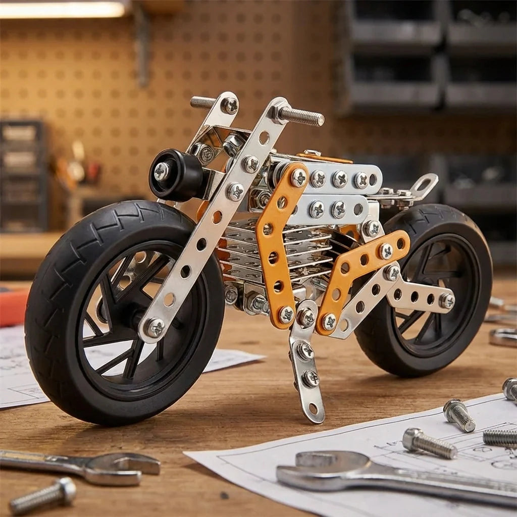 Metal DIY Bike Construction Kit – 162 Pcs