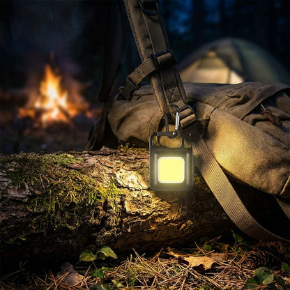 Mini LED COB Flashlight , Keychain Light, 500 Lumen Rechargeable Flashlights