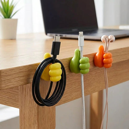 Thumb up Hooks Multipurpose Holder (Pack of 10)