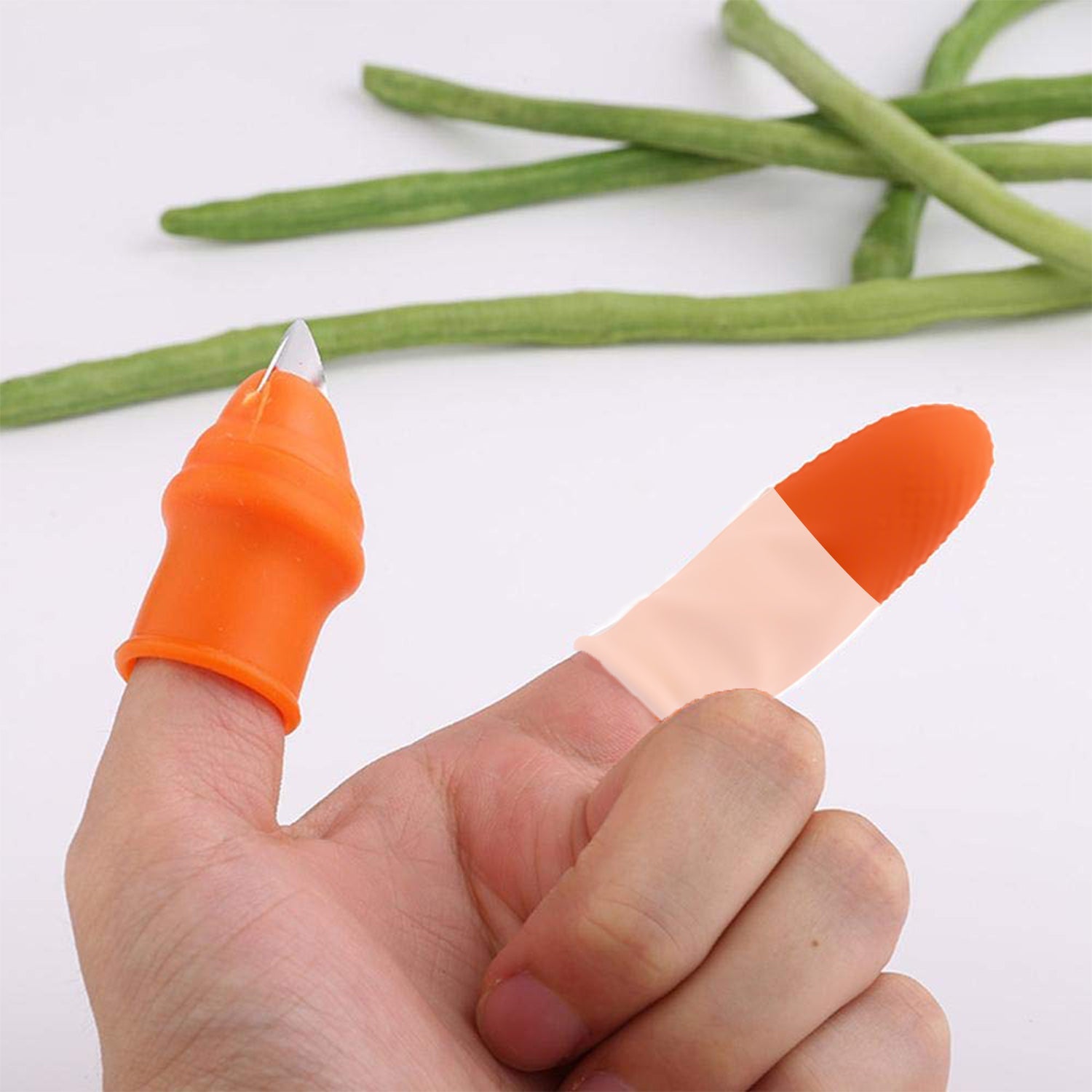 2662v 1 Pair V Thumb Cutter With Box Used In All Kinds Of Household And Official Kitchen Purposes For Peeling Cutting