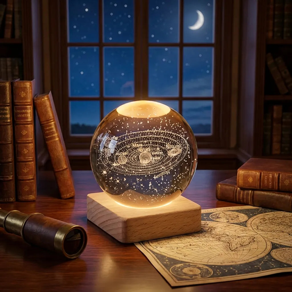 3D Crystal Lamp Ball (Assorted Design)