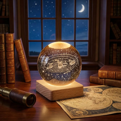 3D Crystal Lamp Ball (Assorted Design)