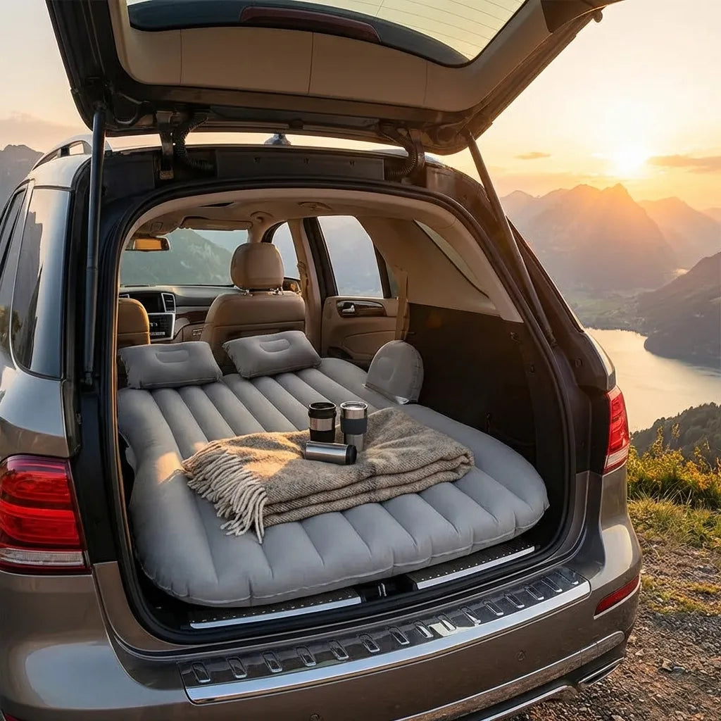 Car Travel Bed Mattress with 2 Air Pillows