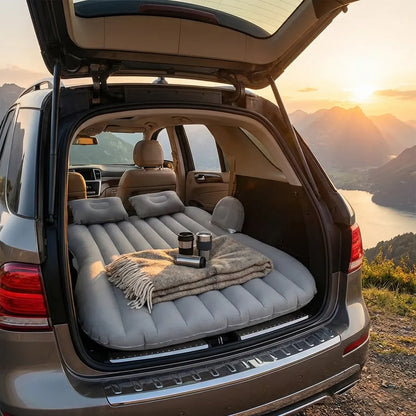 Car Travel Bed Mattress with 2 Air Pillows