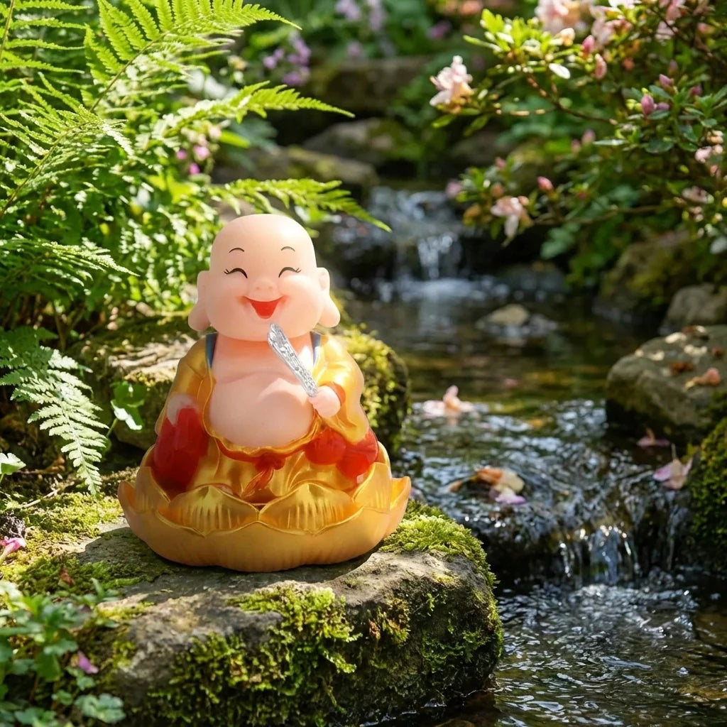 Solar Moving Buddha Ornament
