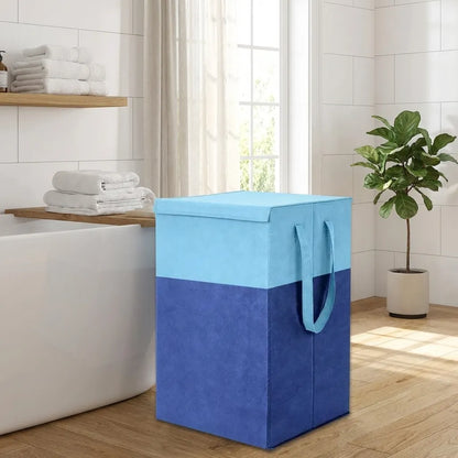 Laundry Bag - Foldable Laundry Basket With Lid & Handle