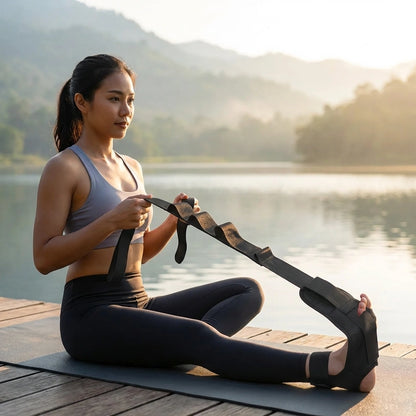 Durable yoga stretching strap