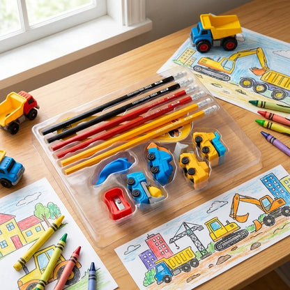 Construction Truck Stationery Set