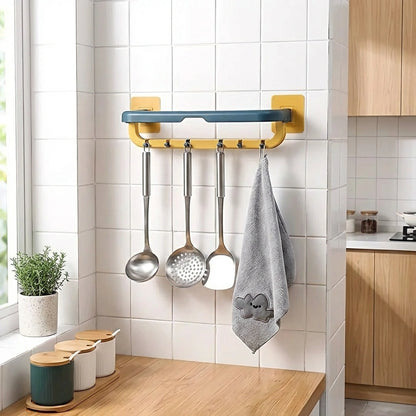 Wall Mounted Towel Holder with Hook