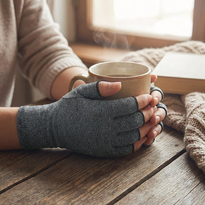 Open-Finger Fabric Gloves