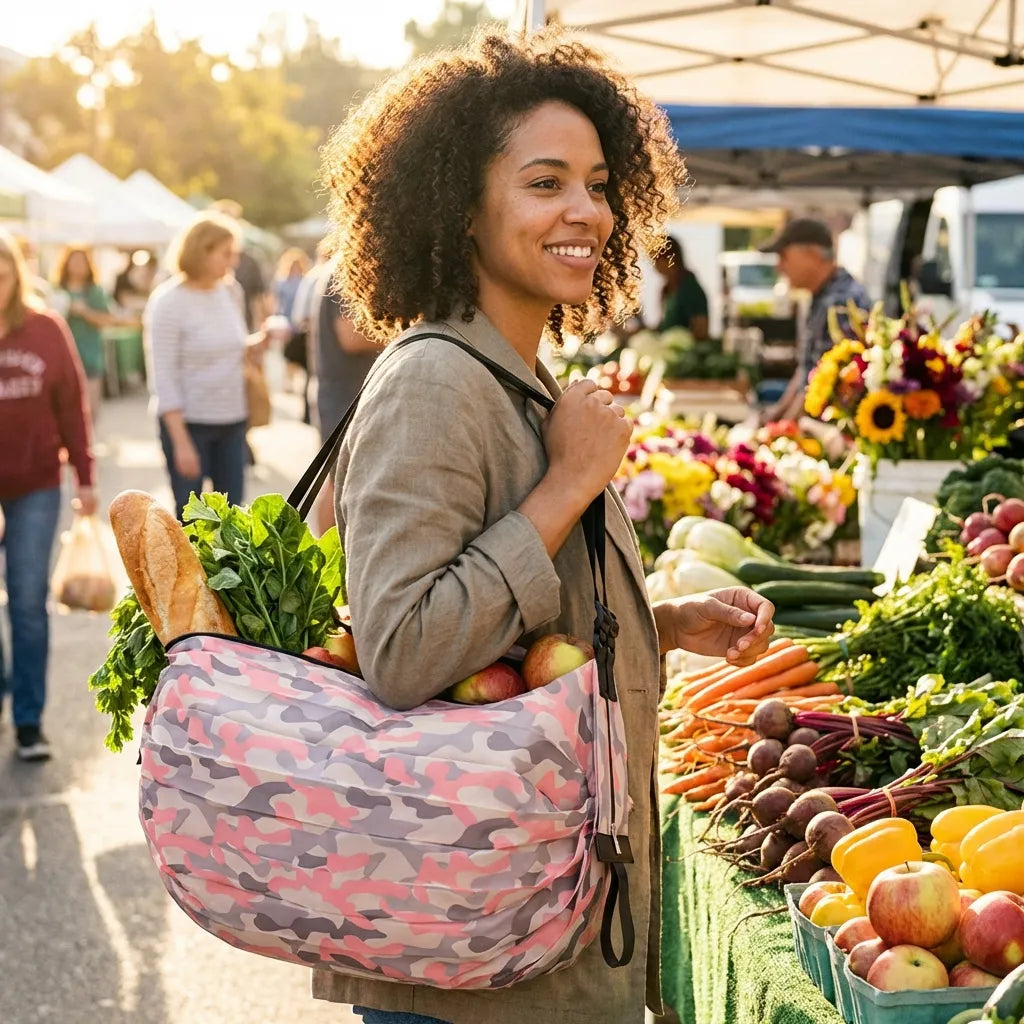 Zip-Top Foldable Tote