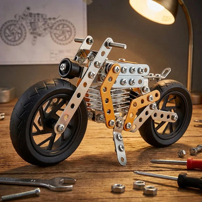 Metal DIY Bike Construction Kit – 162 Pcs