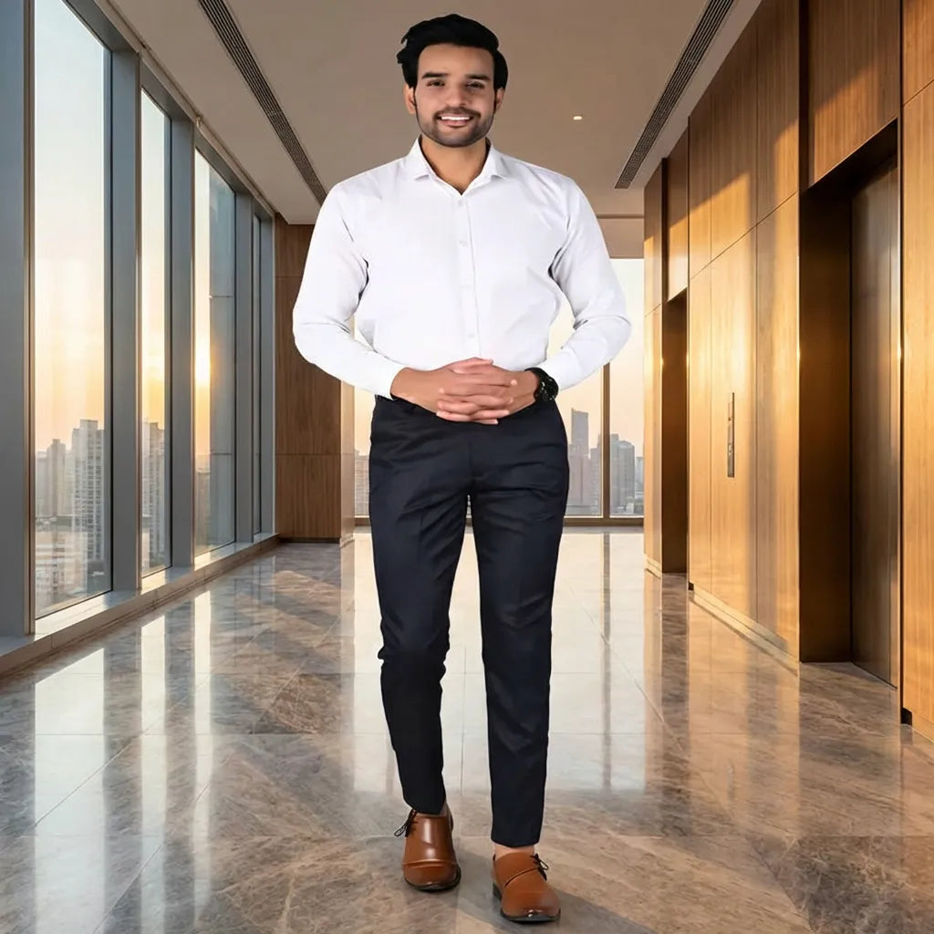 Smart Stretch Formal Trousers