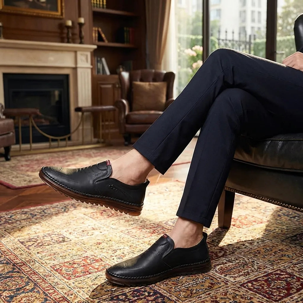 Men Leather Soft Casual Shoes