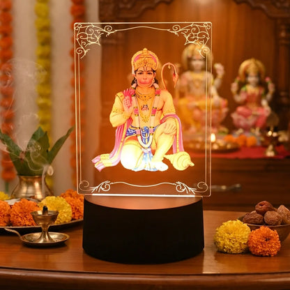 3D Lord Hanuman LED Lamp