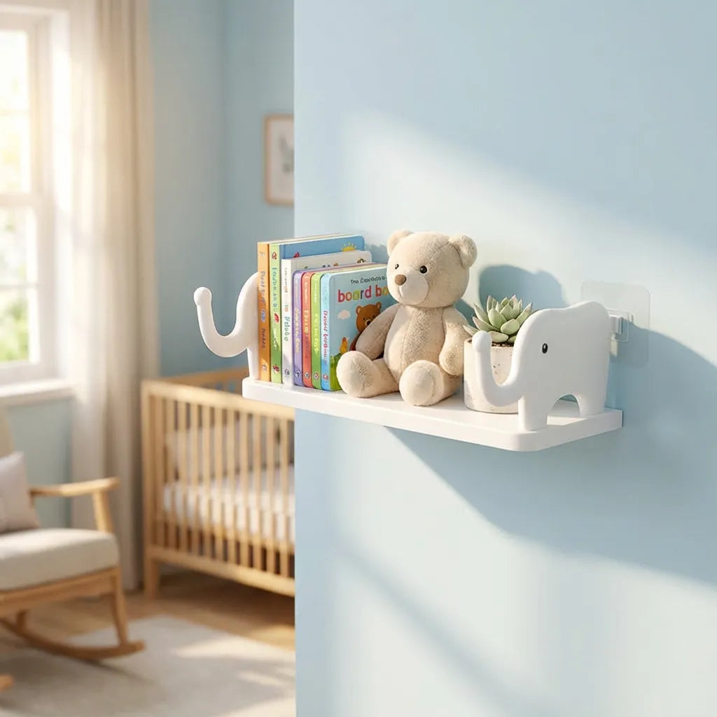Elephant Shape Self  Floating Wall Shelf