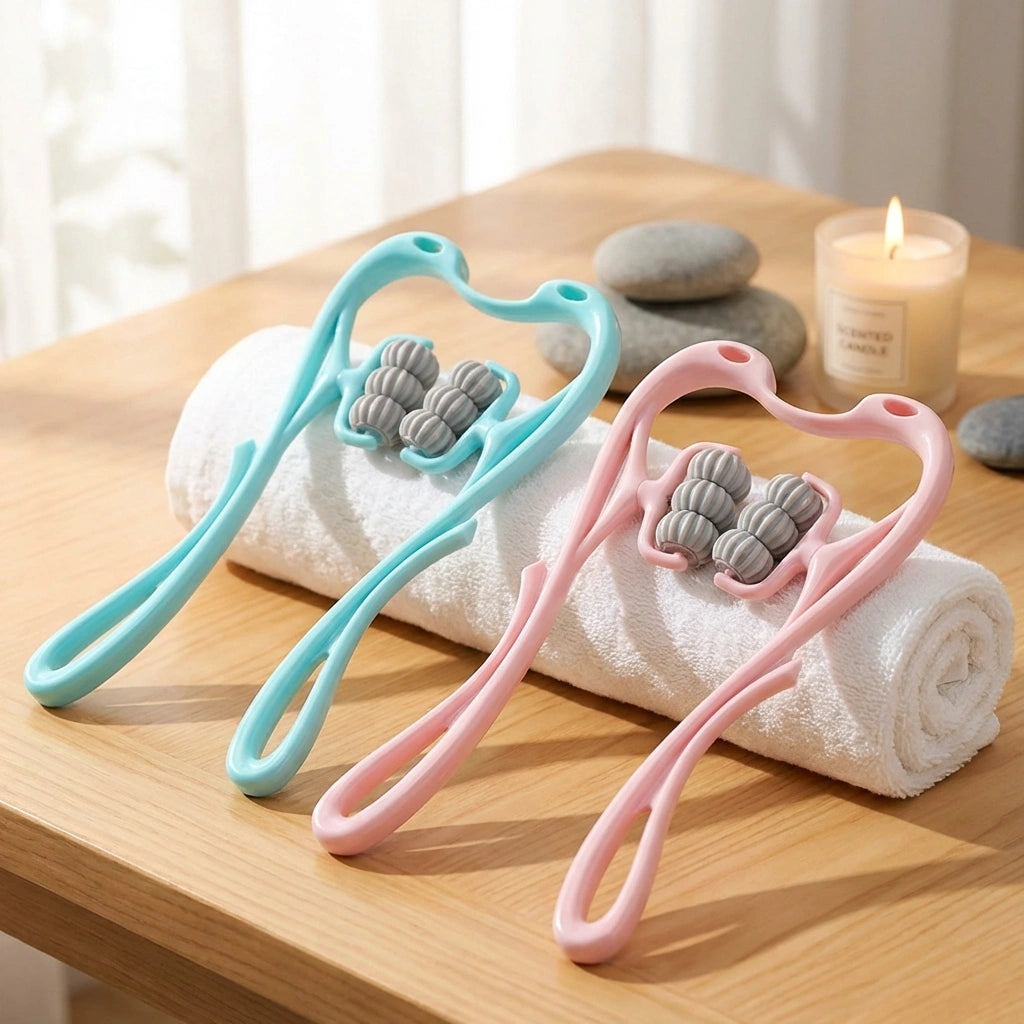 6 Wheel Dual Pressure Point Cervical Neck Massager
