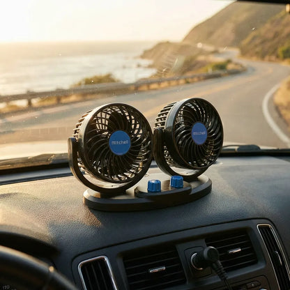 Car Air Circulation Fan 360� Rotatable Auto Car Cooling Fan