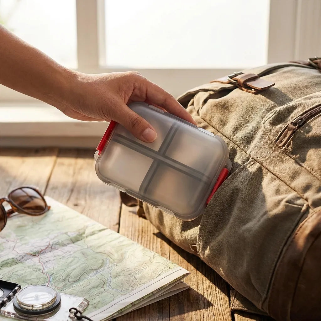 Double Layer Pill Organizer