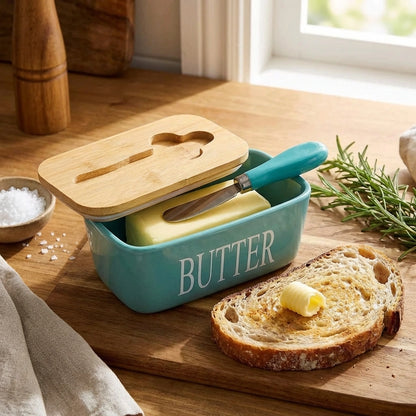 Ceramic Butter Dish with Lid