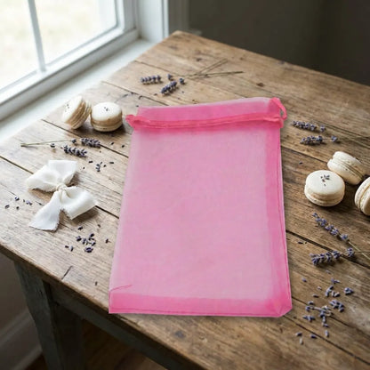 Organza Drawstring Gift Bags – 100 Pcs