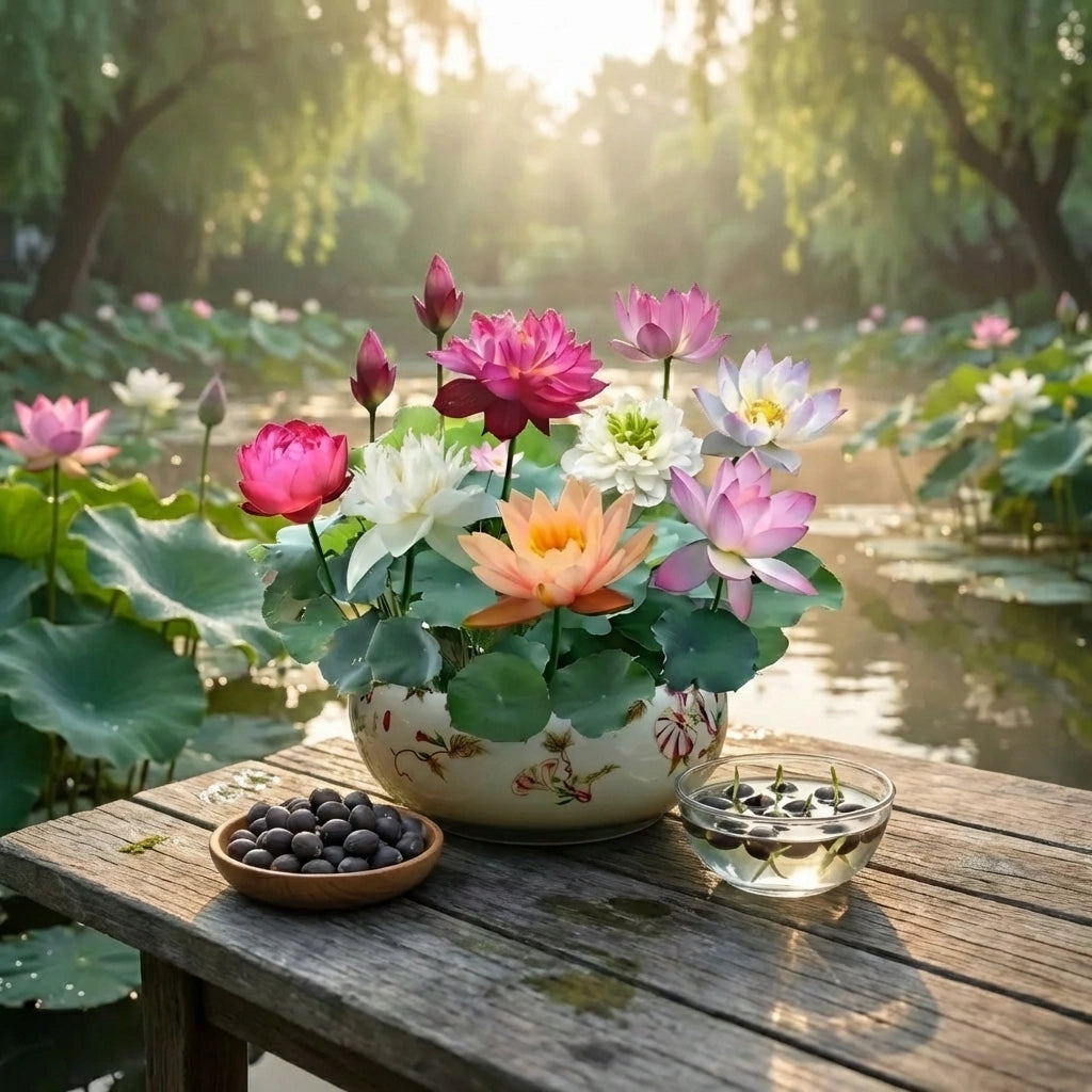 Bonsai lotus flower seeds