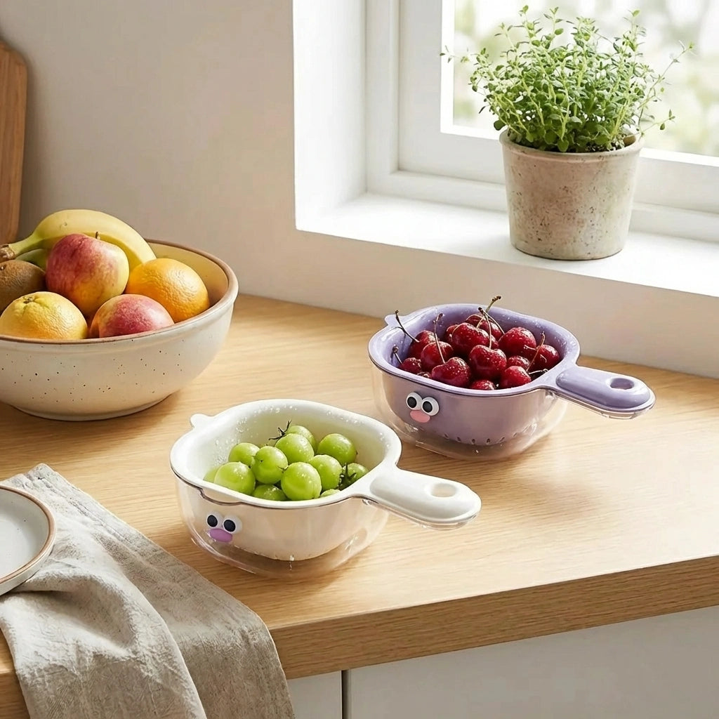 Dual-Layer Veggie Strainer