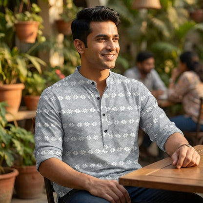 Multicolor Printed Cotton Shirt