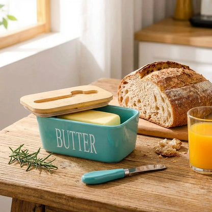 Ceramic Butter Dish with Lid