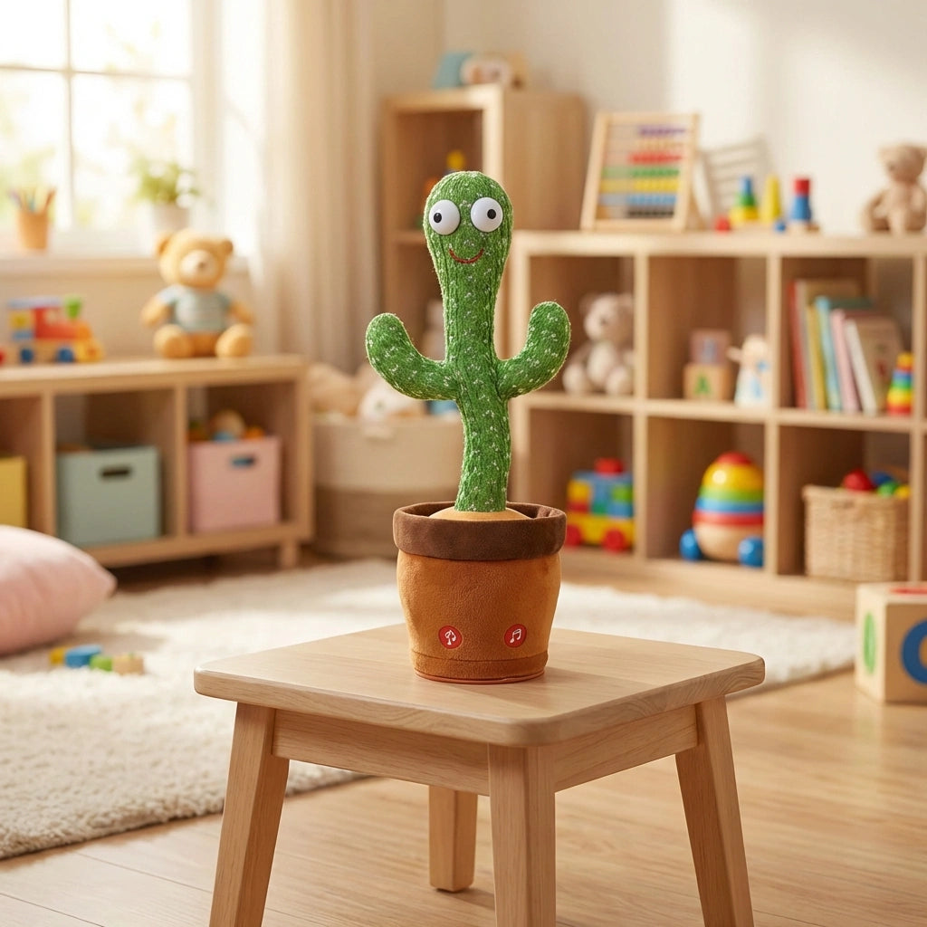 LED Musical Dancing and Mimicry Cactus Toy