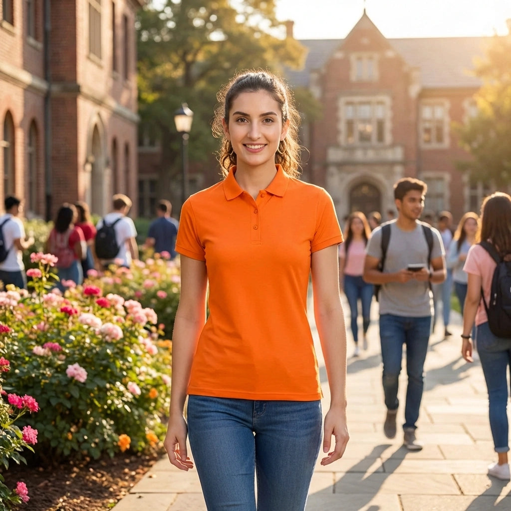Bold Orange Polo