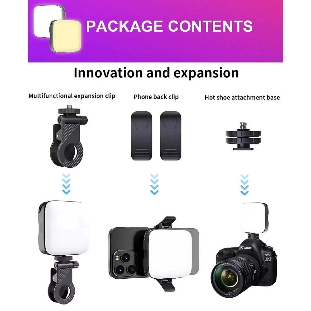Smartphone Video Light with Clip