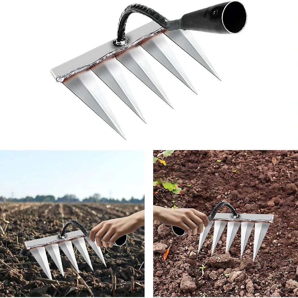 5 Tooth Carbon Steel Weeder