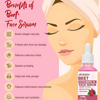 Beet Vitamin A Face Serum 60ml Pack of 2